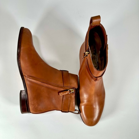 Lauren Ralph Lauren Briele Brown Leather Boots US 9.5 B - Picture 12 of 16